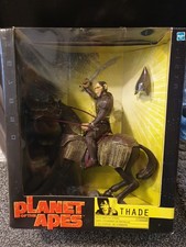 Planet Of Apes Thade With Battle Steed - Action Figure - Hasbro 2001 Sealed 
