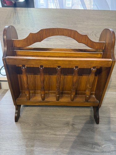 Vintage wooden canterbury - vintage,