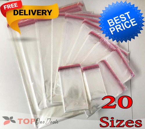 Clear cellophane bags self - cellophane,