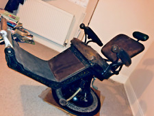 Antique Victorian Dentist Chair, working hydraulics, Steampunk Barber or Tattoo