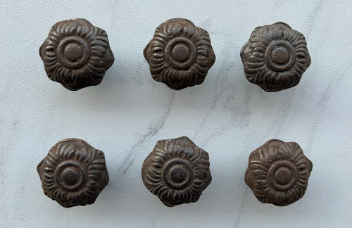 Vintage cast iron flower - vintage,