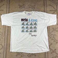 Vintage 1993 Hersheys Hugs And Kisses Chocolate Made In USA Single Stitch Tee XL