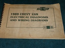1989 CHEVROLET FULL-SIZE VAN ELECTRICAL DIAGNOSIS AND WIRING DIAGRAMS MANUAL!