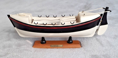 Hand built wooden lifeboat - built,