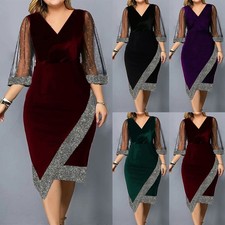 Womens Sexy V Neck Velvet