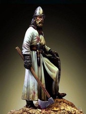 1/32 54mm Resin Model Kit Medieval Knight Template Warrior 13 Century Unpainted