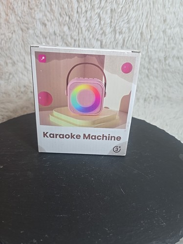 Mini karaoke machine with - machine,