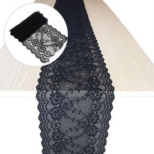 1 Roll 15CM Wide Lace Fabric Sewing Lace Ribbon Trim Elastic Stretchy