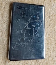Vintage silver cigarette - vintage,