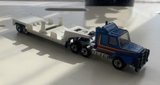 Vintage Matchbox Scania T142 Cab With Low Bed Trailer 1980s
