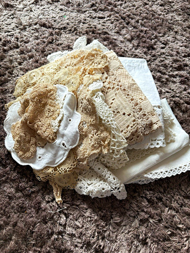 Vintage lace doily lot - vintage,