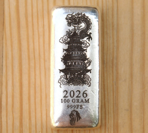 100g pagoda dragon silver - 100g,