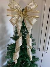 Cream gold christmas tree - cream,