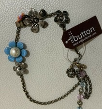One Button Necklace Multi