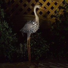 Solar Heron Garden Decoration