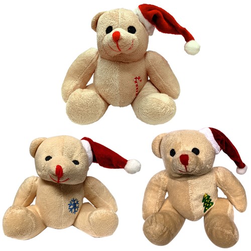 Christmas santa hat teddy - christmas,