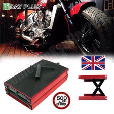 500KG Motorbike Motorcycle Table Bench Workshop Scissor Lift Jack Stand Paddock