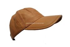 New BASEBALL Leather Cap Dark