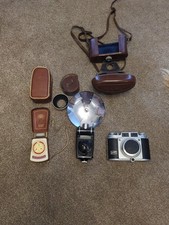 Balda Compur Rapid 35mm Camera With Agfalux Flash and Ikophot Light Meter