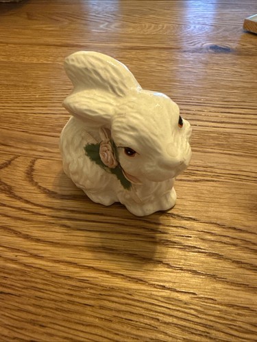 Ceramic white rabbit - ceramic,