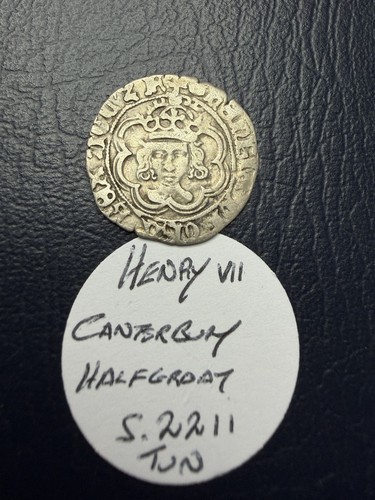 Henry vii silver halfgroat - henry, vii,
