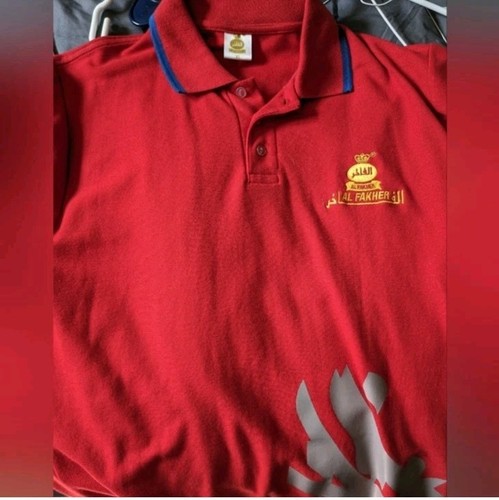 Fakher men red solid polo - al, men's