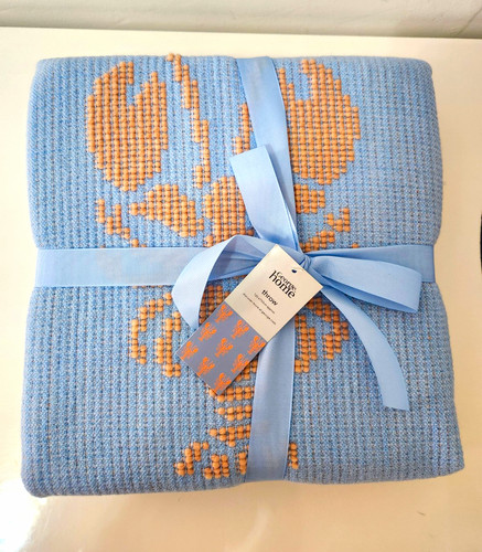 George home blue - blue, textured