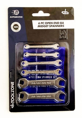 Open ended midget spanner - ended, set
