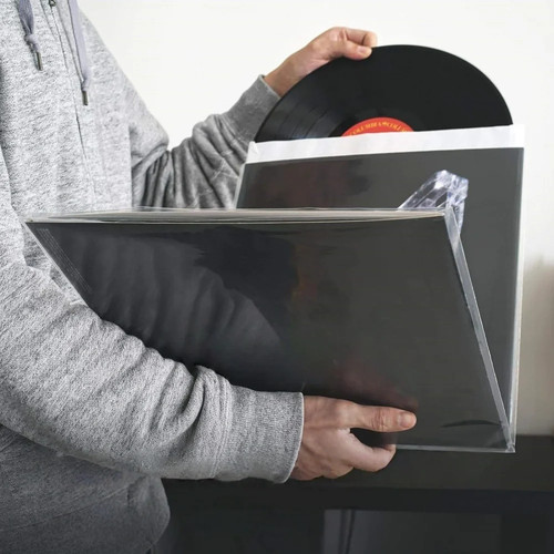 Clear gatefold album cover - 12",