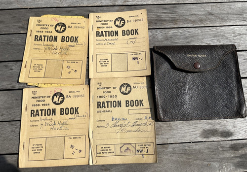 Vintage 1950s rations books - vintage,