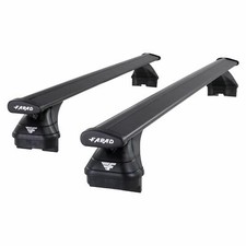 Farad Pro Wing Black Aluminium Roof Bars Set for Audi Q7 15-25 Closed Rail Pair