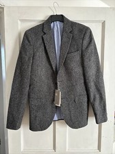 H&M Pure Wool 38R BNWT  Moon Cloth Tweed Jacket 