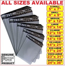 Parcel Shipping Bags Grey Postage Plastic Mailing Package Bags Delivery Postal A