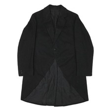 Mens Black Wool Blend Tailcoat