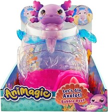 Animagic Let’s Glo Axolotl Bubble Reef – Light-Up Toy Aquarium Set, Age 4+