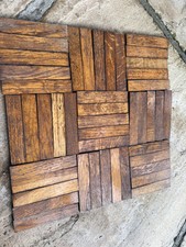 Oak Parquet Flooring Reclaimed - 1 Sqm - 400 Individual Pieces 114.5 X 22.5mm