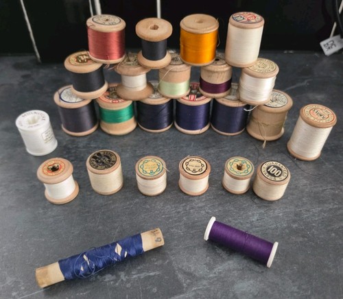 Vintage cotton reels - vintage, (x25)