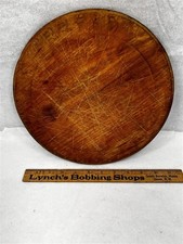 antique bread board wood round