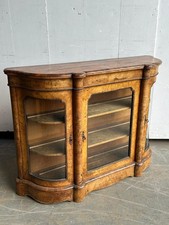 A Victorian figured walnut and