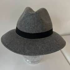 BETTINA 100% Wool Ladies Classic Hat In Grey.