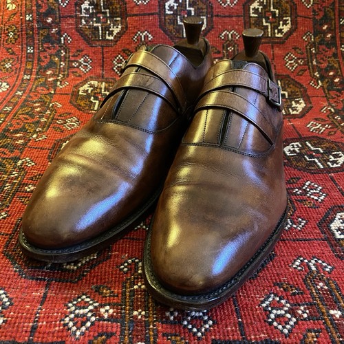 Brown leather monkstrap - monkstrap, shoes