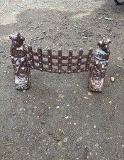 Fire Fret Oil Slick Curved Grate Vintage