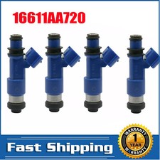 4 fuel injectors for Denso 565cc STI BLUE fit Subaru Impreza WRX Forester EJ25