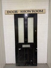 Reclaimed Old Edwardian Victorian Wooden Panel Front Door 2100 x 883mm