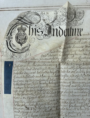 1750 vellum indenture - deed, –