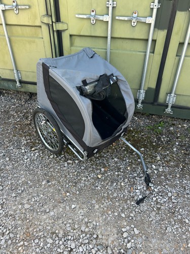 Collapsible dog bike trailer - dog,