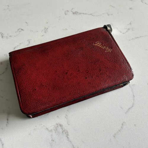 Rare leather bound antique - a,