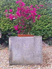 Vintage Garden Galvanised Riveted Water Tank Trough Planter Bay Tree FREE UK P&P