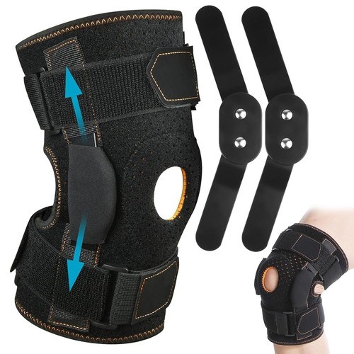 Hinged knee brace support - knee,