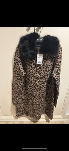 Next leopard print coat medium - next,